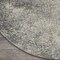 Homeroots 5 ft. Round Charcoal & Ivory Abstract Area Rug 385295 - alternate 8